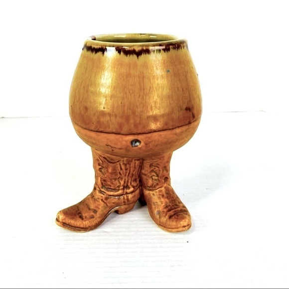 Five Bridges Inc Western Cowboy Boot Footed Pottery Mug 12oz - Picture 1 of 8